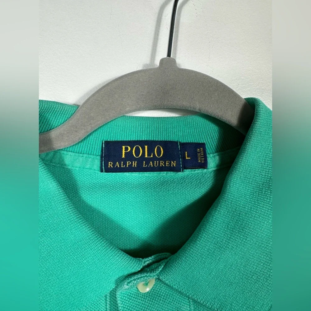 Polo‎ Ralph Lauren Polo Shirt Men’s Large Green Short Sleeve Classic Fit Logo